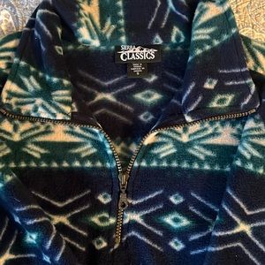 Fleece half zip pull over. Size small